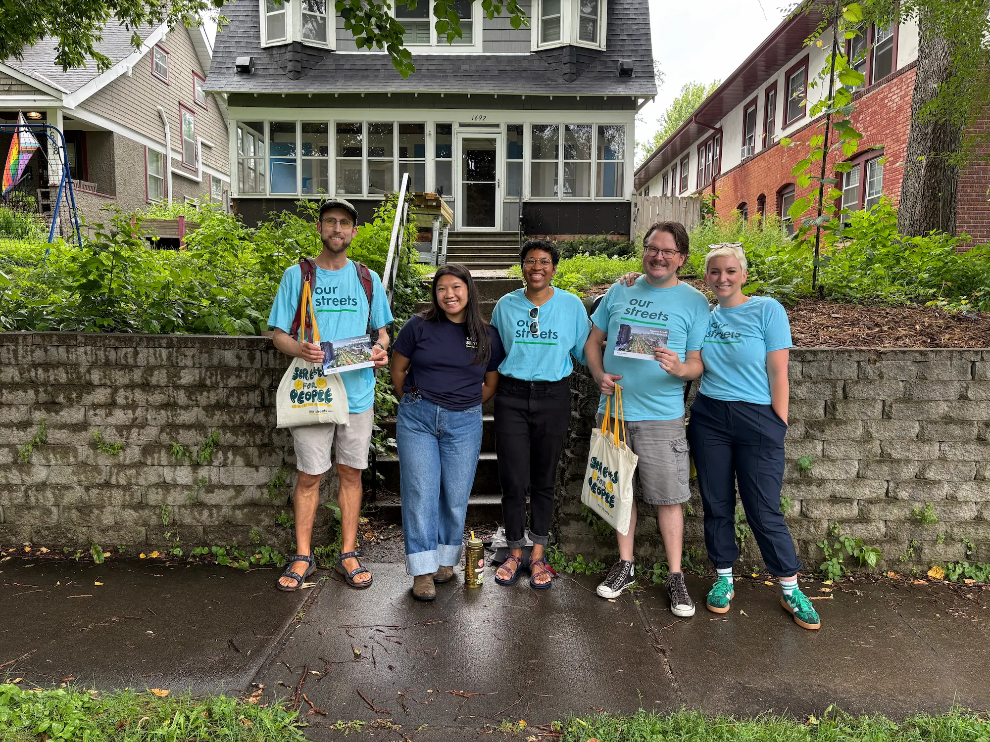 Our Streets staff doorknocking