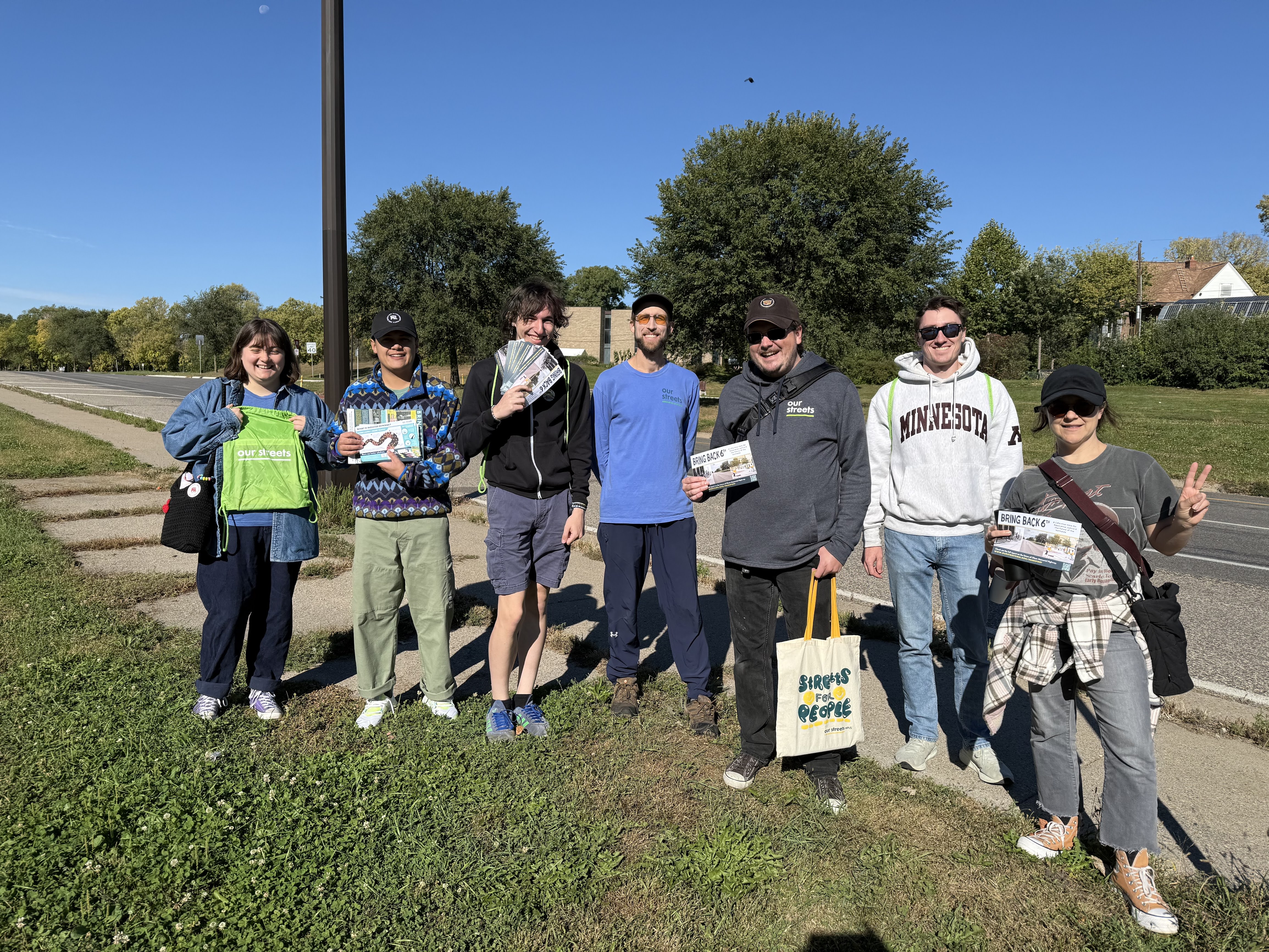 Group photo of Our Streets' canvassers.