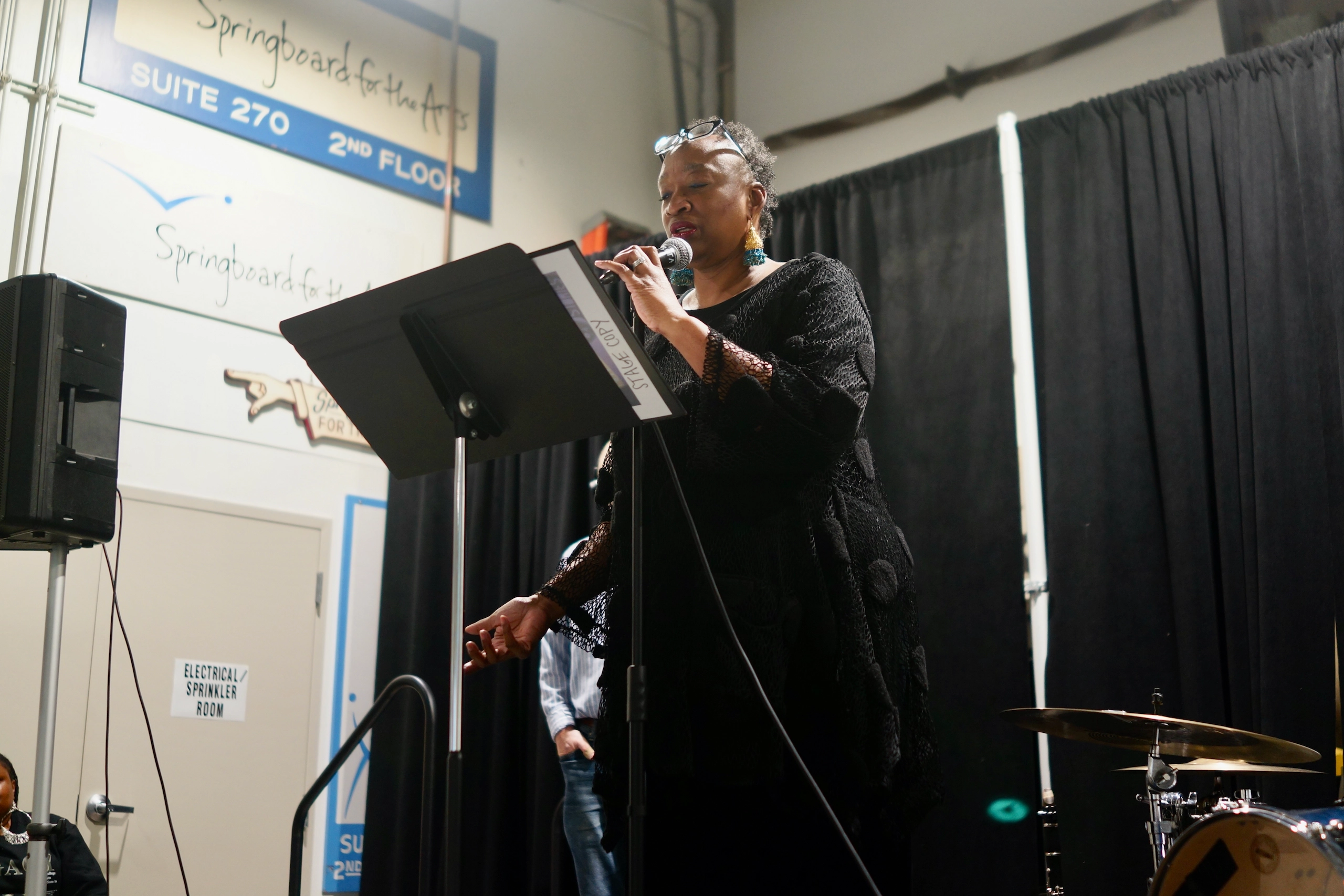 94 Stories Time Machine speaker and 94 Stories facilitator, Howana Sullivan Janzen, sharing their story.